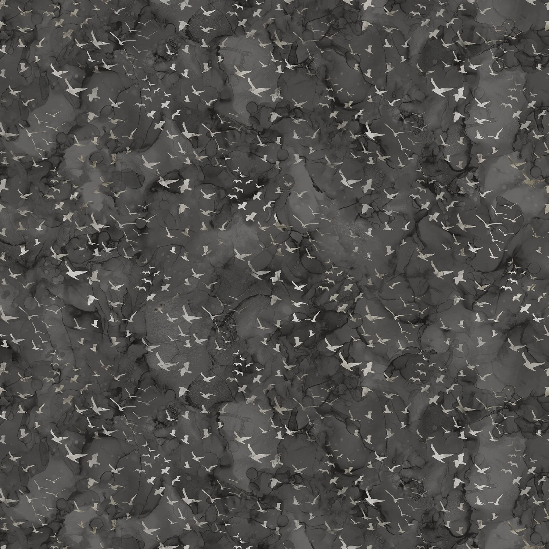 Northcott Digital - Misty Morning DP28651 99 Black Birds By The Yard
