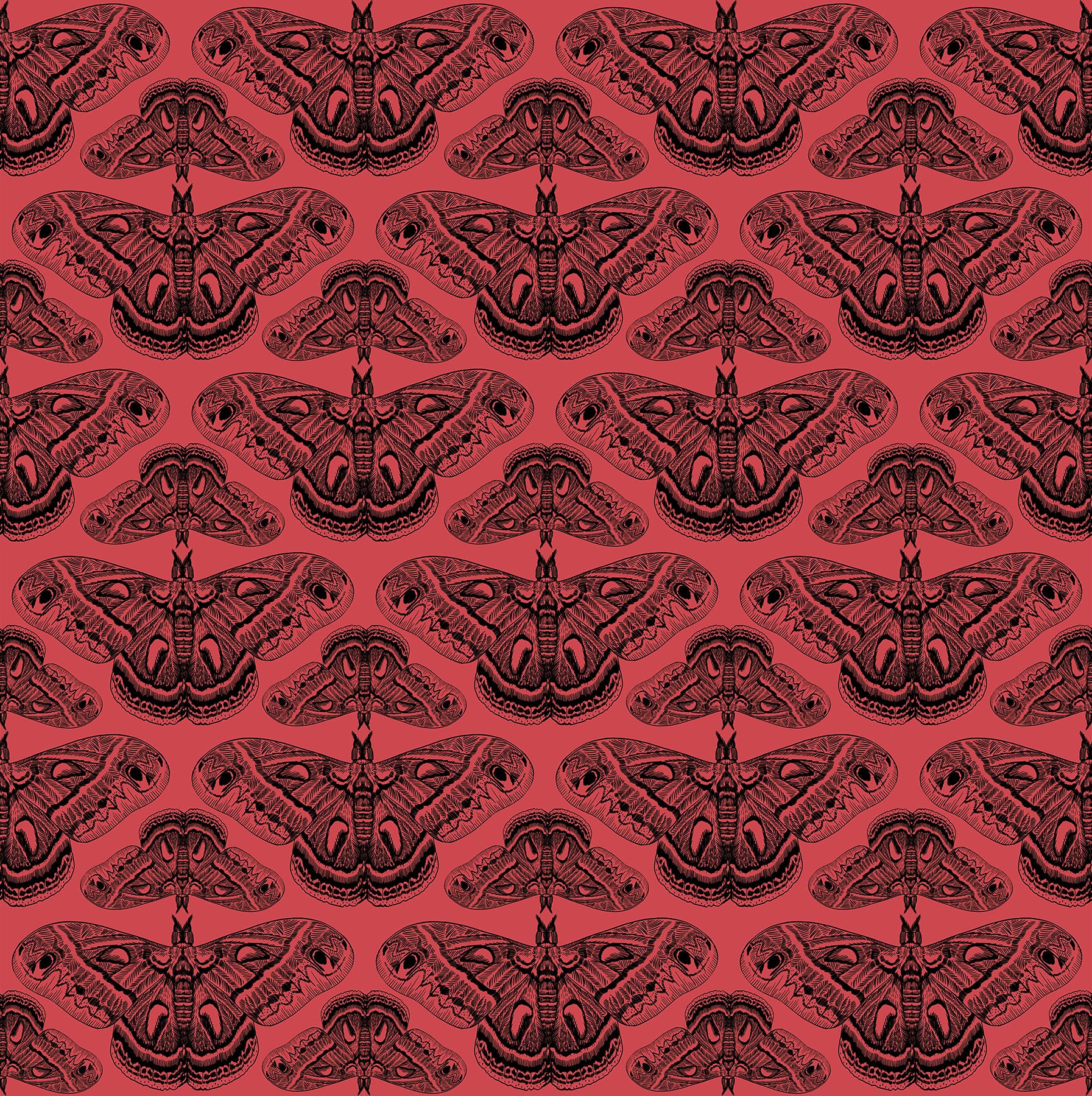 Northcott Indelible Ink AMT1008 23L Guava Cecropia By The Yard