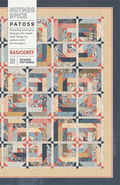 NUTMEG SPICE - BASICGREY Quilt Pattern 059 DIGITAL DOWNLOAD