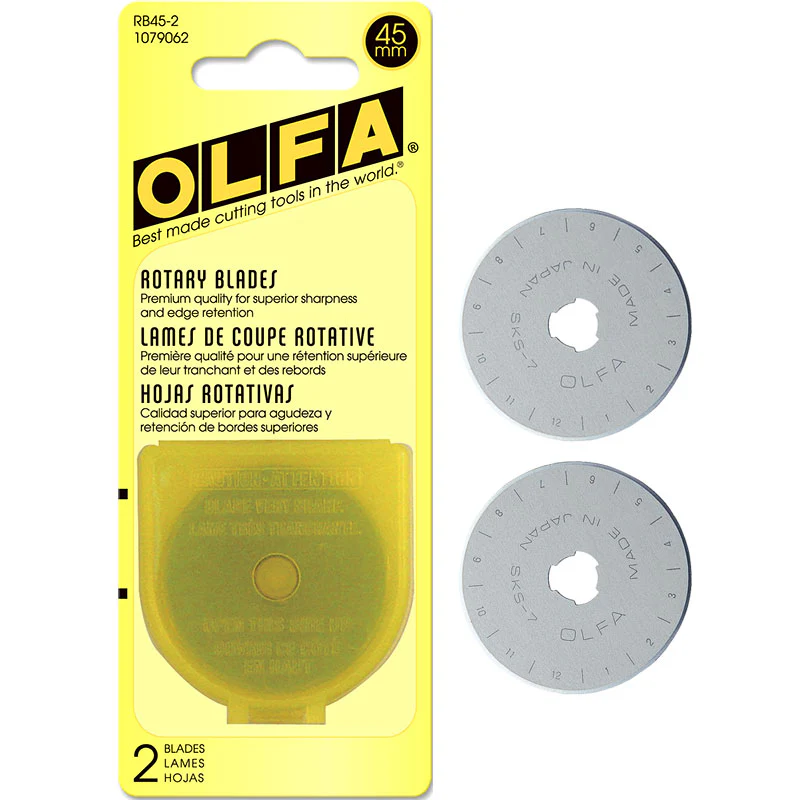 OLFA 45mm Rotary Blade Model RB45-2 1079062 - 2-Pack