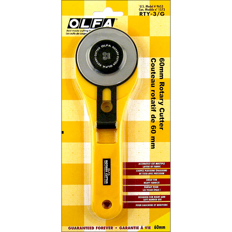 OLFA 60mm Rotary Cutter Model RTY-3/G 9653 - Image 2