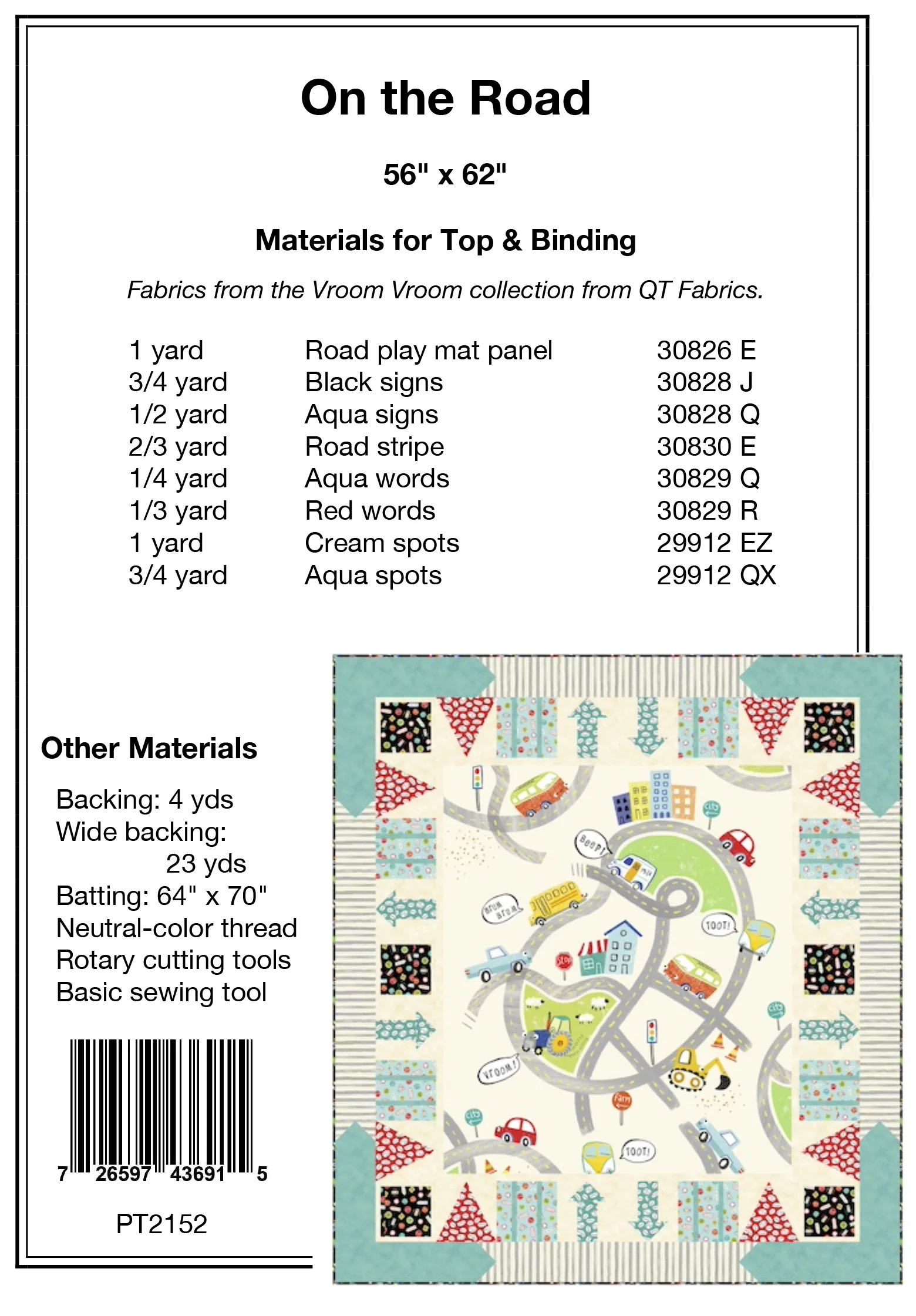 ON THE ROAD - Pine Tree Country Quilts Pattern - DIGITAL DOWNLOAD - Image 2