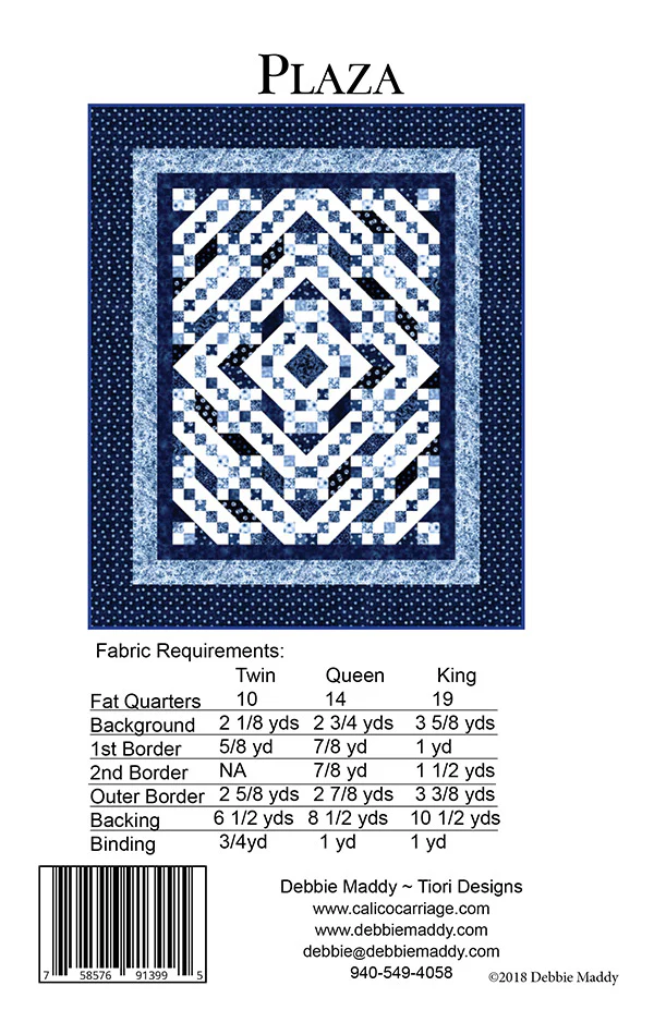 PLAZA - Calico Carriage Quilt Designs Pattern CCQD173 - Image 2