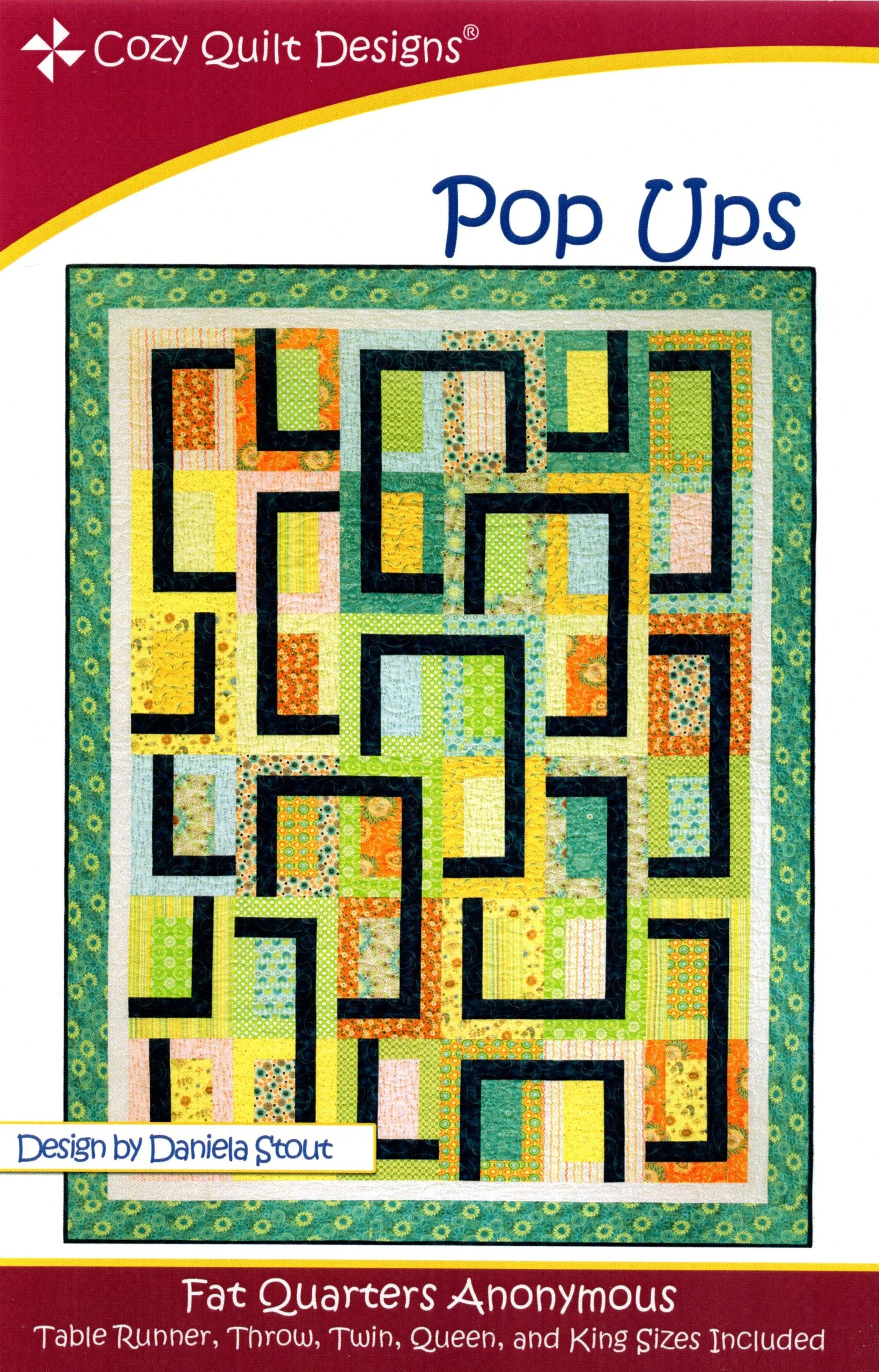 POP UPS - Cozy Quilt Designs Pattern DIGITAL DOWNLOAD