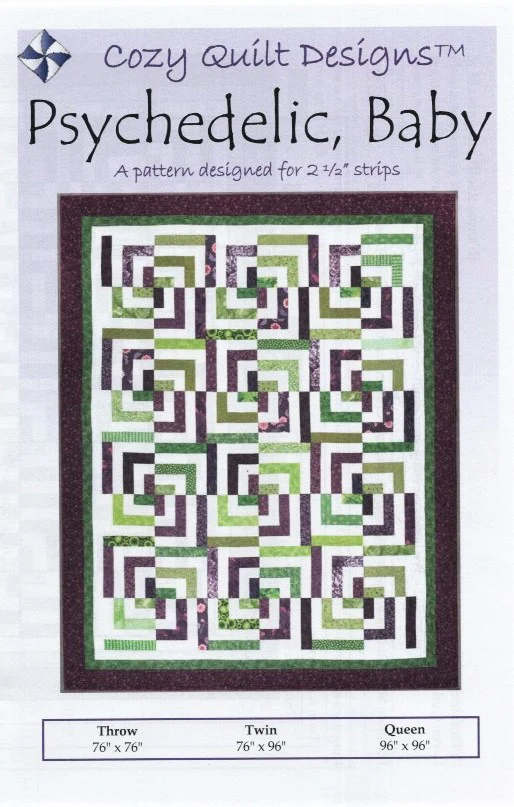 PSYCHEDELIC, BABY - Cozy Quilt Designs Pattern DIGITAL DOWNLOAD