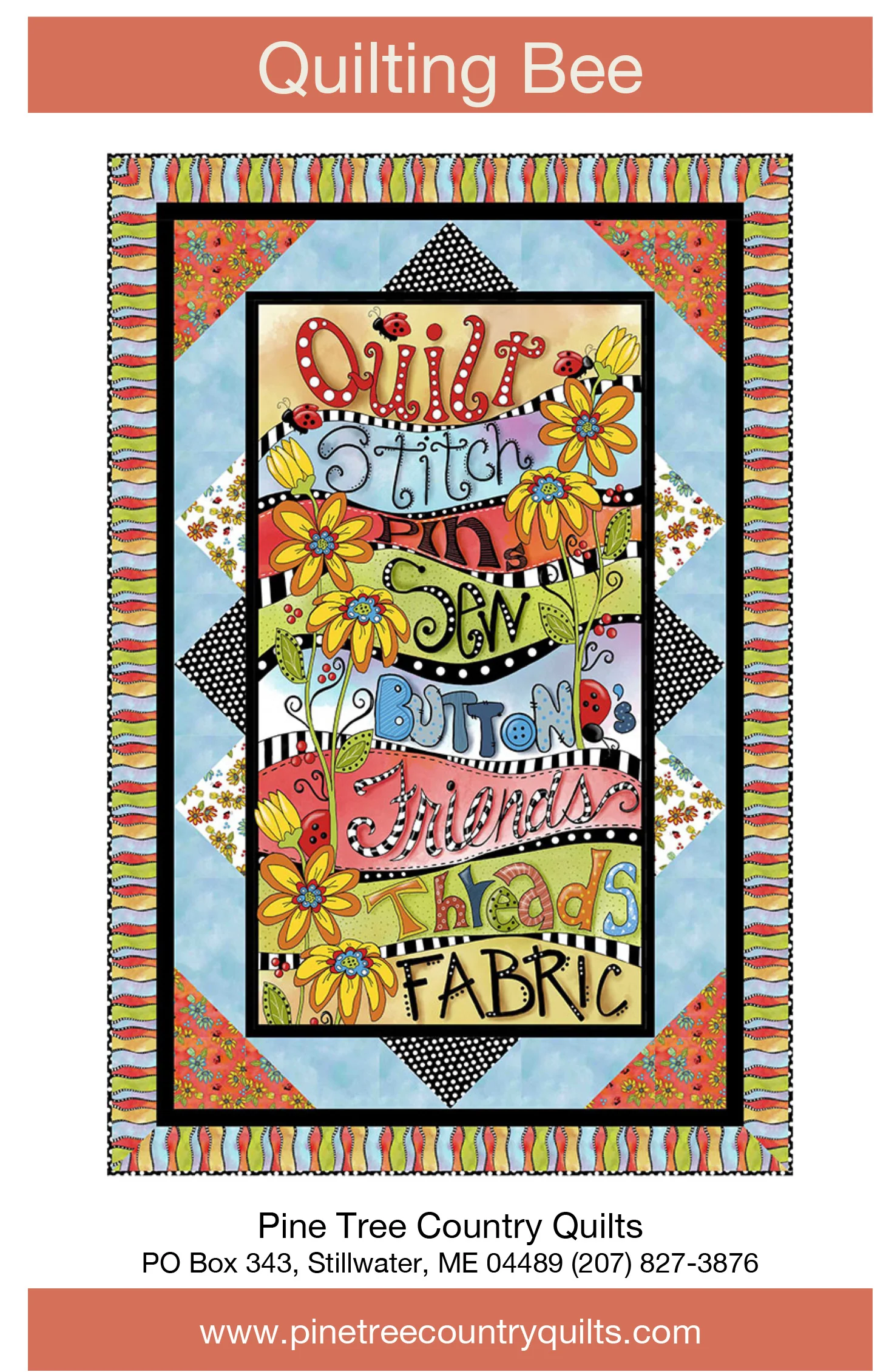 QUILTING BEE - Pine Tree Country Quilts Pattern - DIGITAL DOWNLOAD