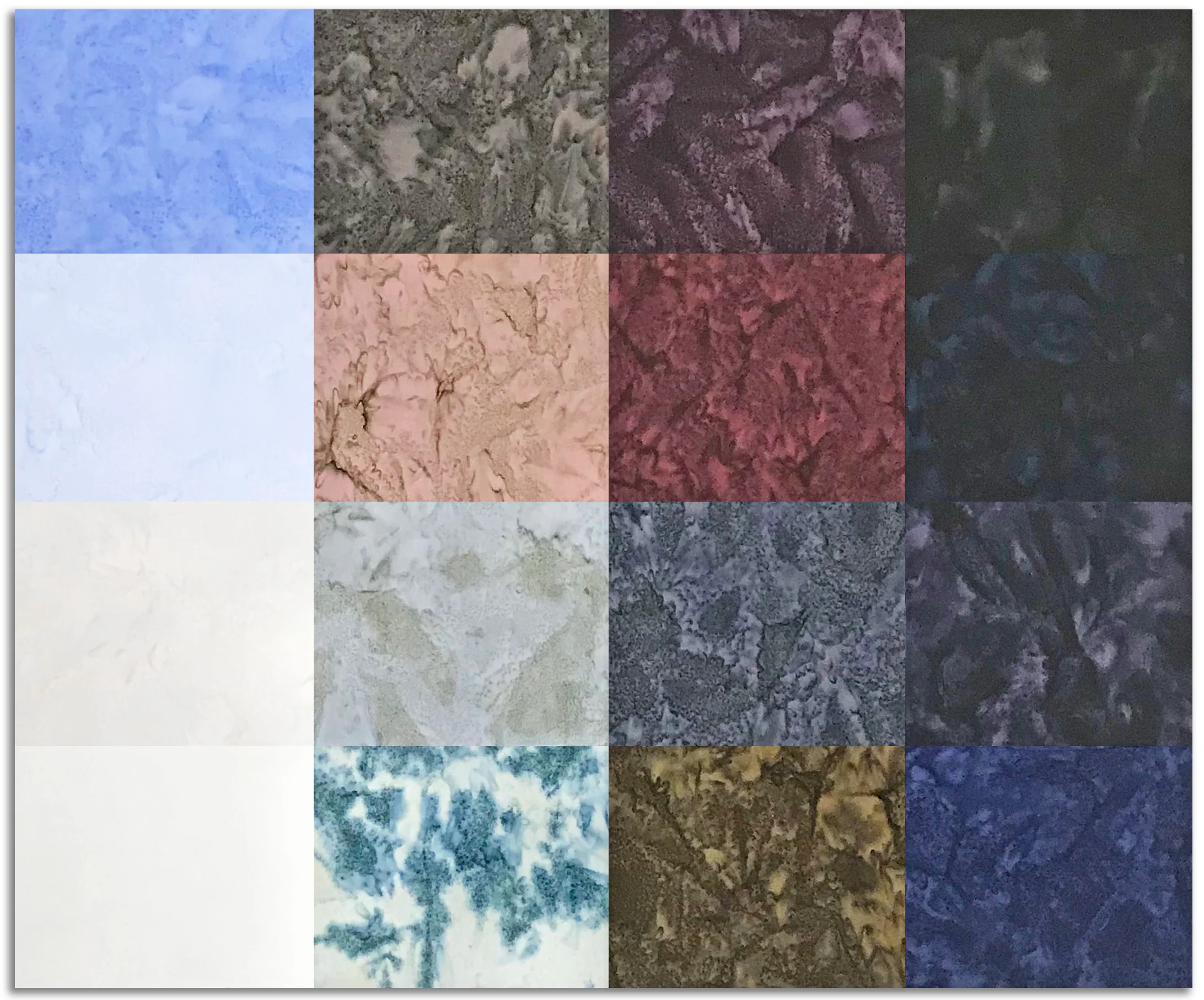 Riley Blake Expressions Batiks Pre-Cut 16 Piece Fat Quarters FQ-21004 16 - Quartz Crystals - Image 2