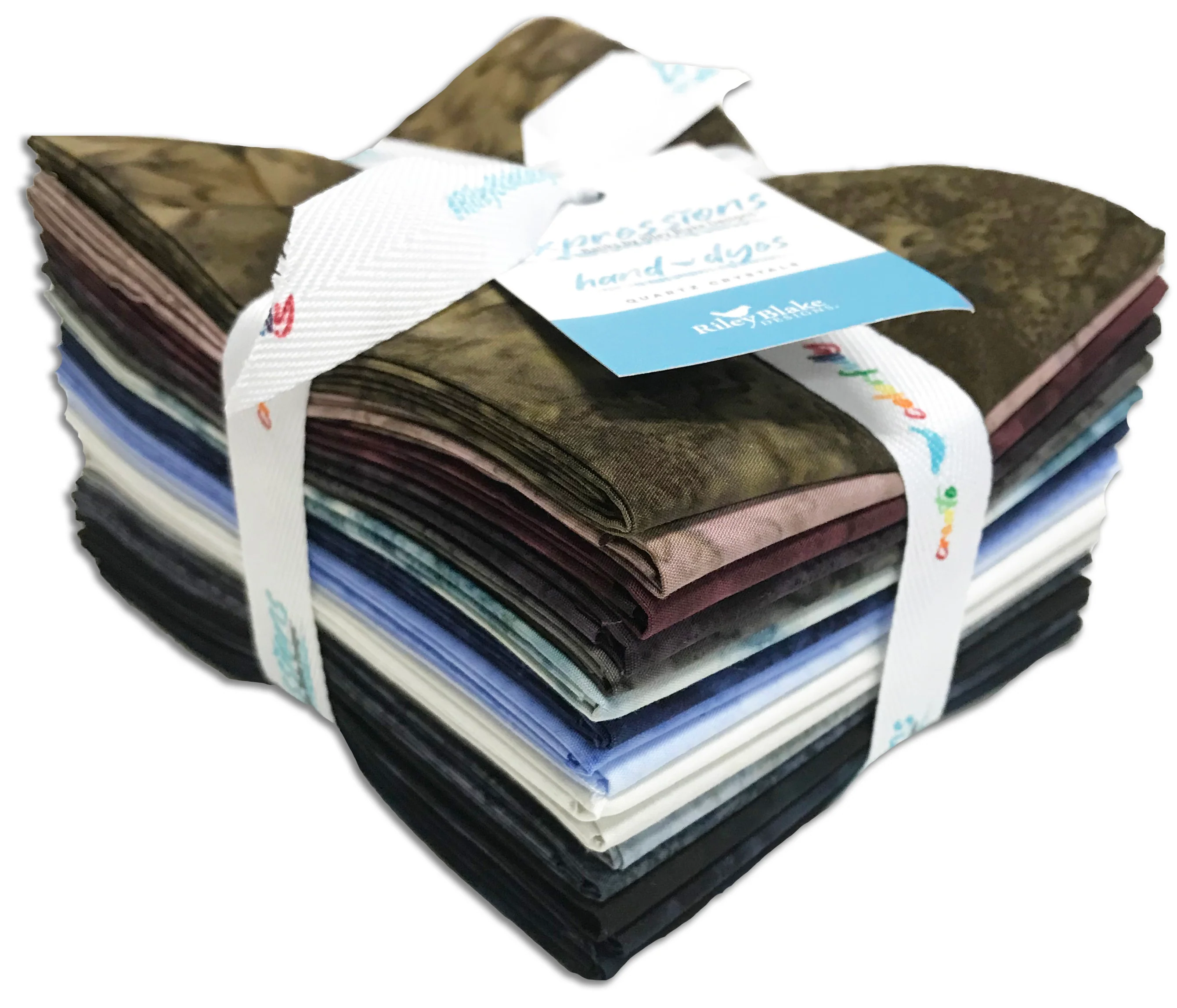 Riley Blake Expressions Batiks Pre-Cut 16 Piece Fat Quarters FQ-21004 16 - Quartz Crystals - Image 3
