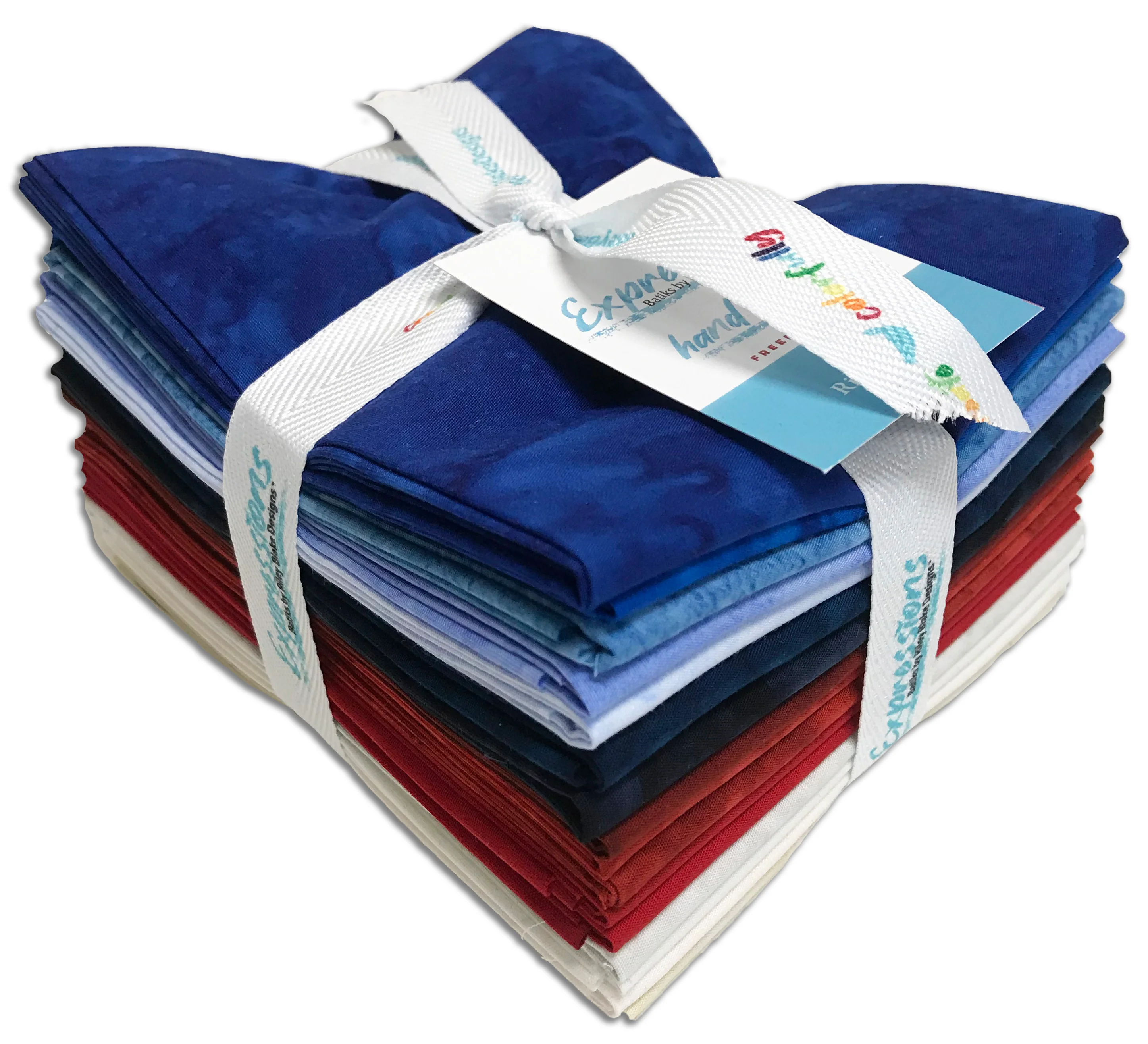 Riley Blake Expressions Batiks Pre-Cut 16 Piece Fat Quarters - FQ-21008 16 - Freedom Flair - Image 3