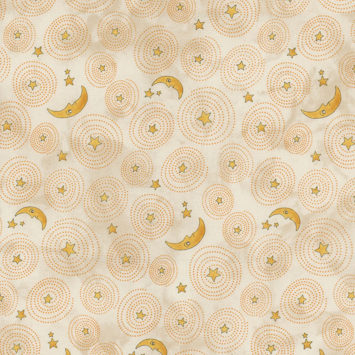Riley Blake Ghoul Friends C16054 Cream Stars and Moons By The Yard