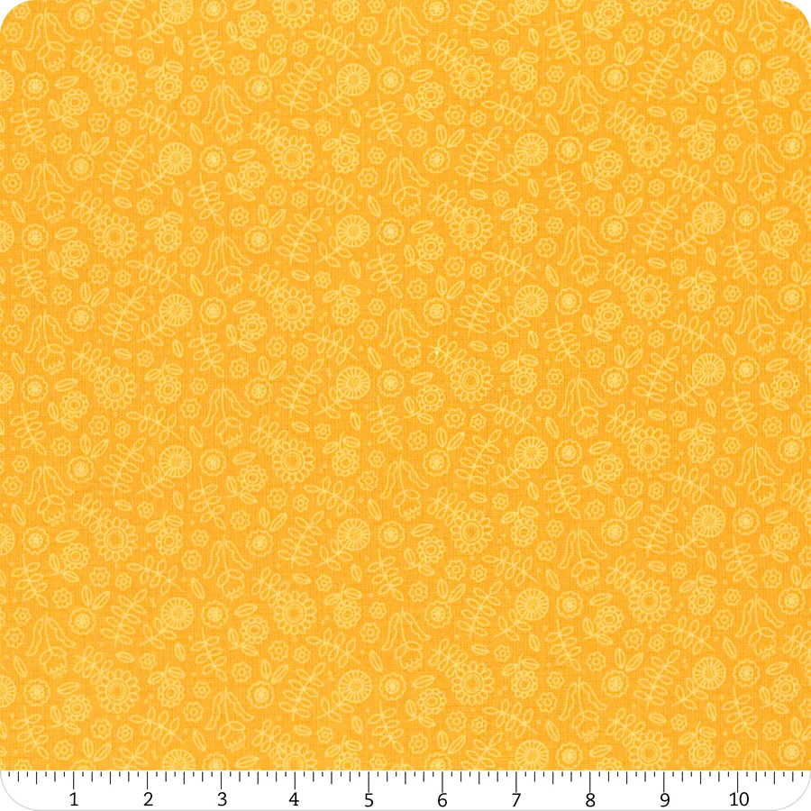 Riley Blake Little Darlin' C16972 Orange Tonal Floral By The Yard