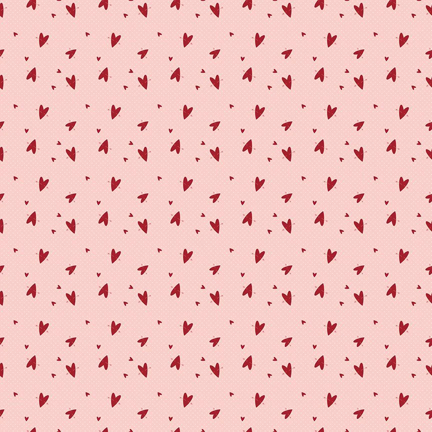 Riley Blake Love You Always C16874 Pink Hearts By The Yard