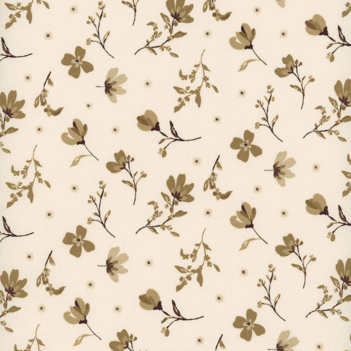Riley Blake Morning Latte C16921 Latte Floral By The Yard