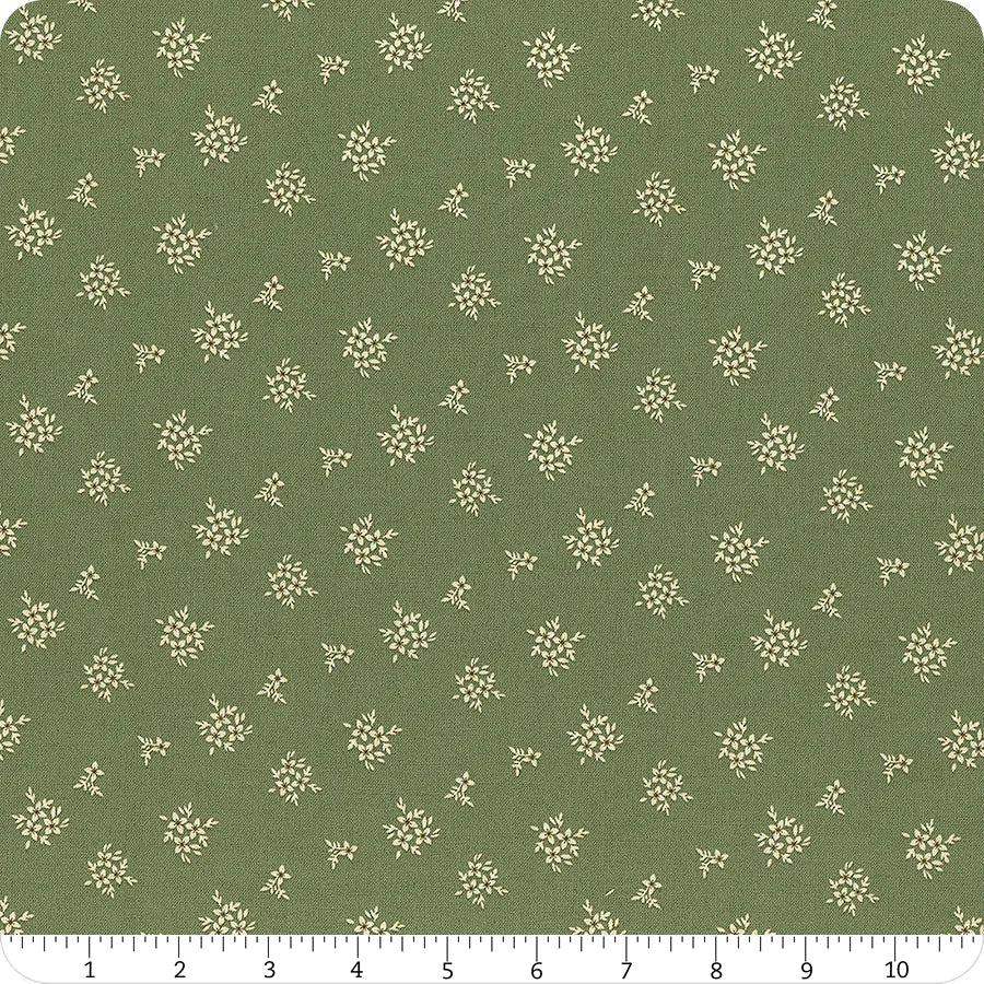 Riley Blake Morning Latte C16926 Green Ditsy By The Yard