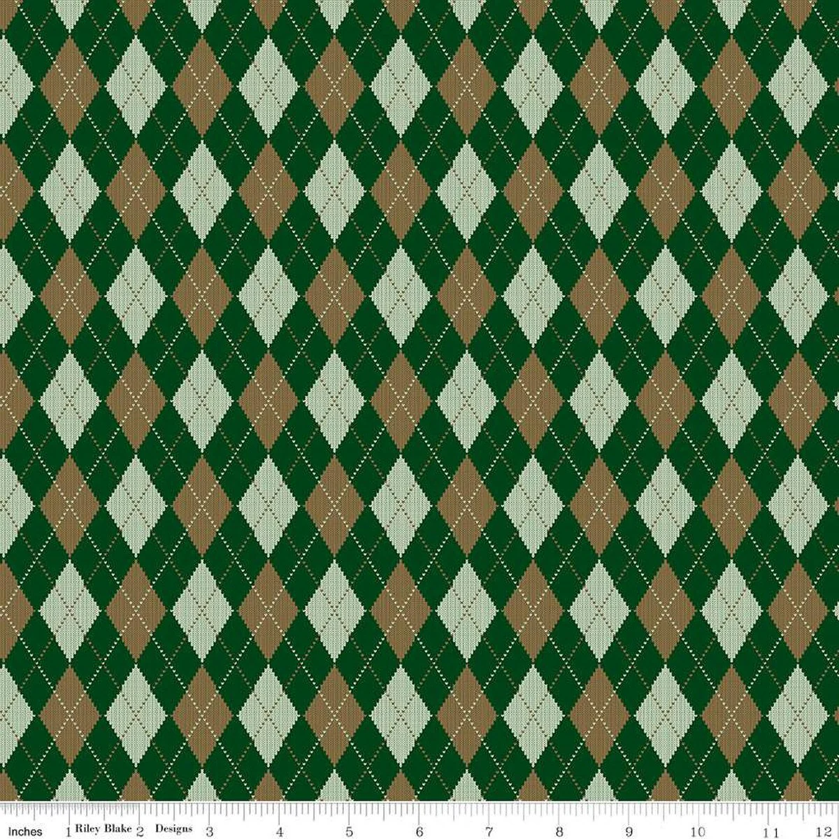 Riley Blake Plaid-Venture Club C17043 Forest Archer By The Yard