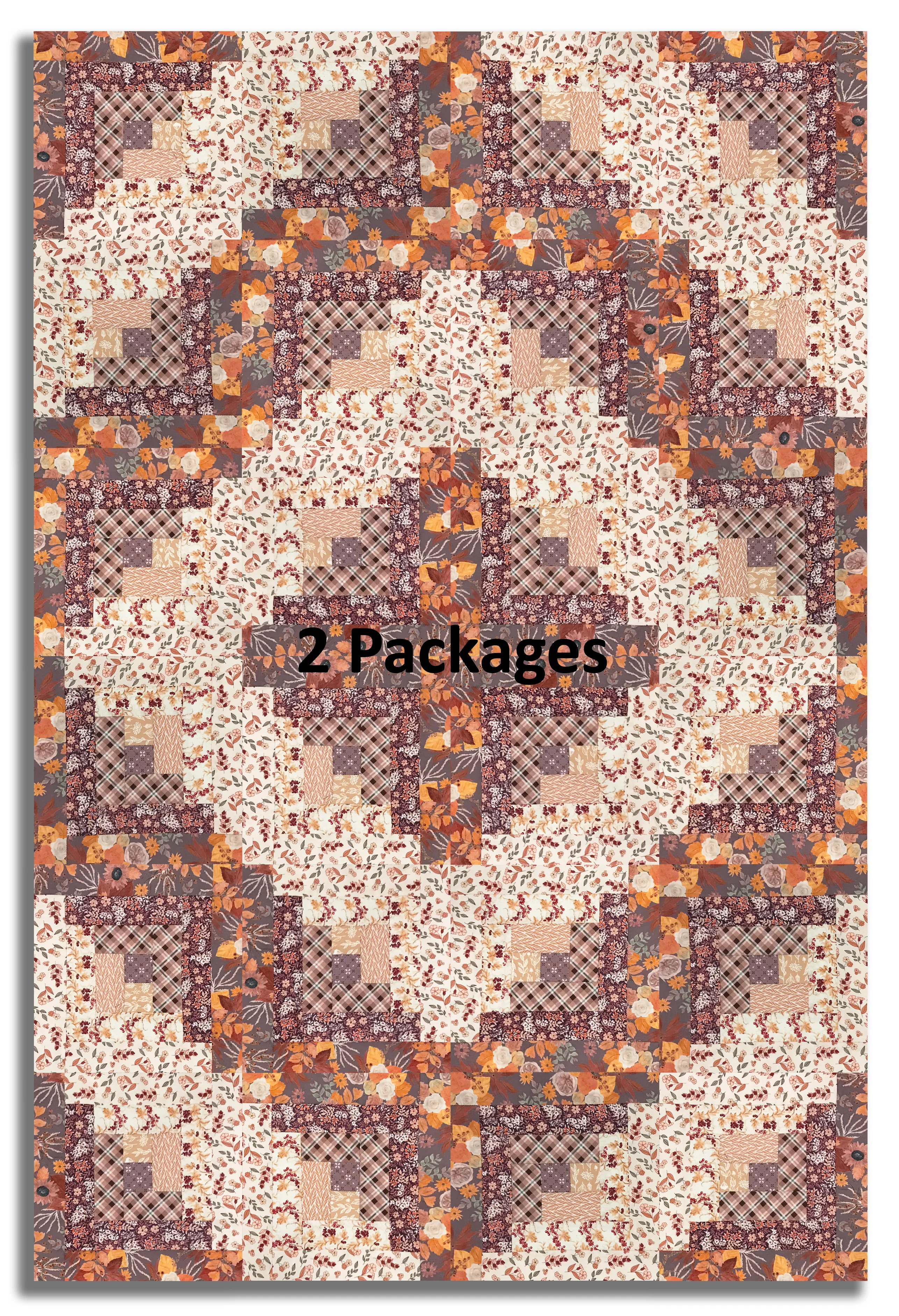 Riley Blake Pre-Cut 12-Block Log Cabin Quilt Kit - Evening On The Prairie - Image 4