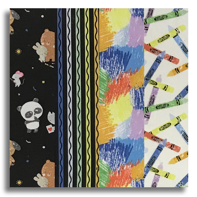 Riley Blake Pre-Cut 24 Block Rail Fence Quilt Kit - New Box Of Crayons - Black 2 - Image 2