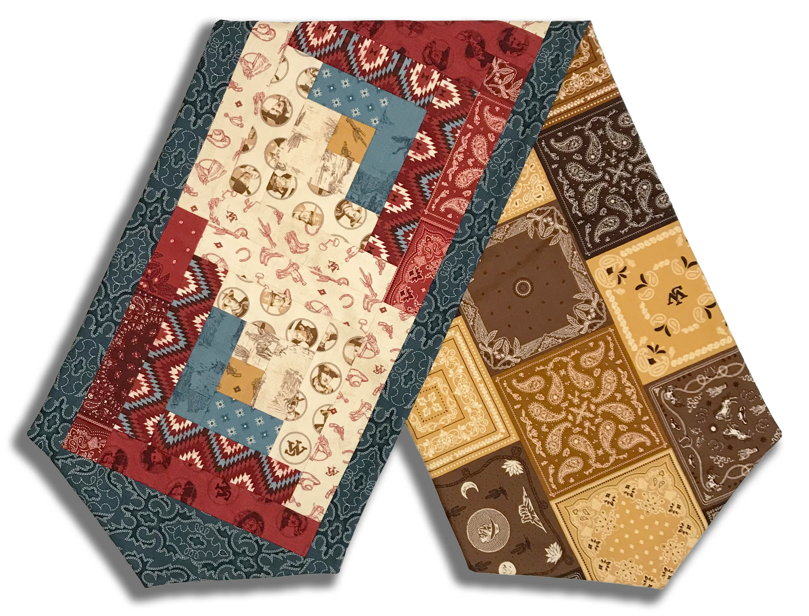 Riley Blake Pre-Cut Log Cabin Table Runner Kit - John Wayne American West