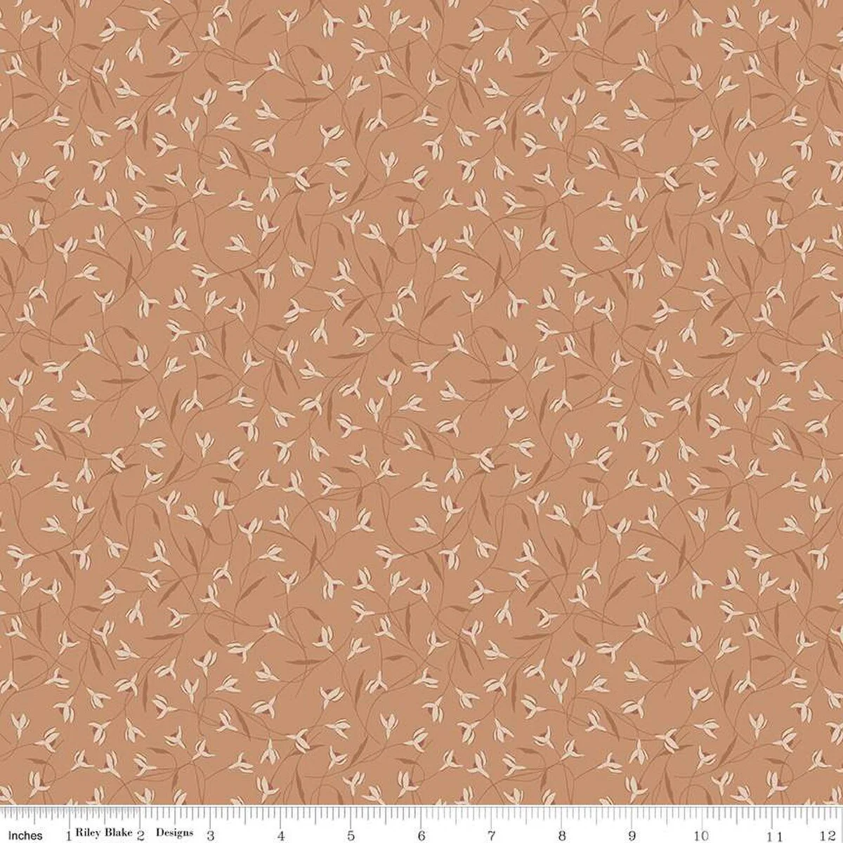 Riley Blake Threads of Grace C16822 Clay Snow Drop By The Yard