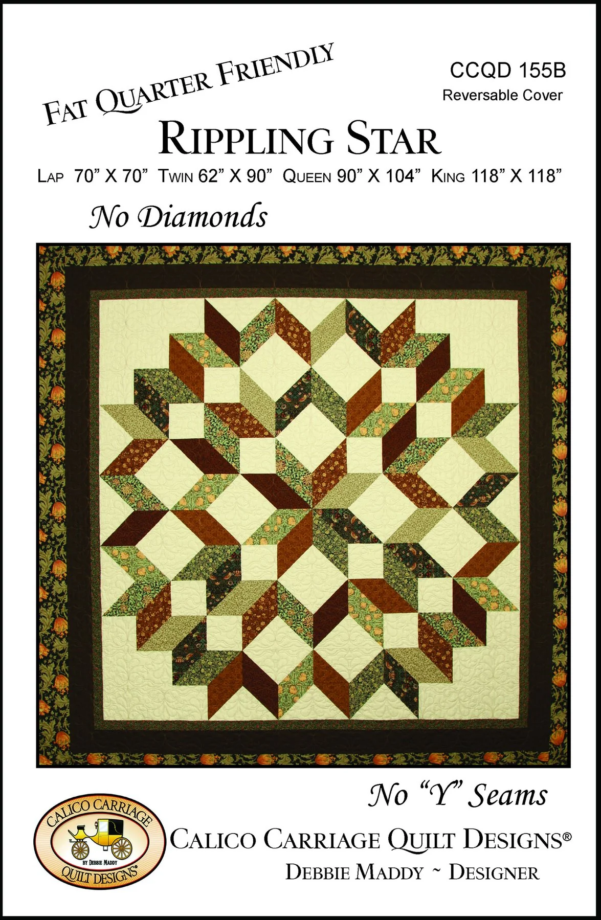 RIPPLING STAR - Calico Carriage Quilt Designs Pattern CCQD155