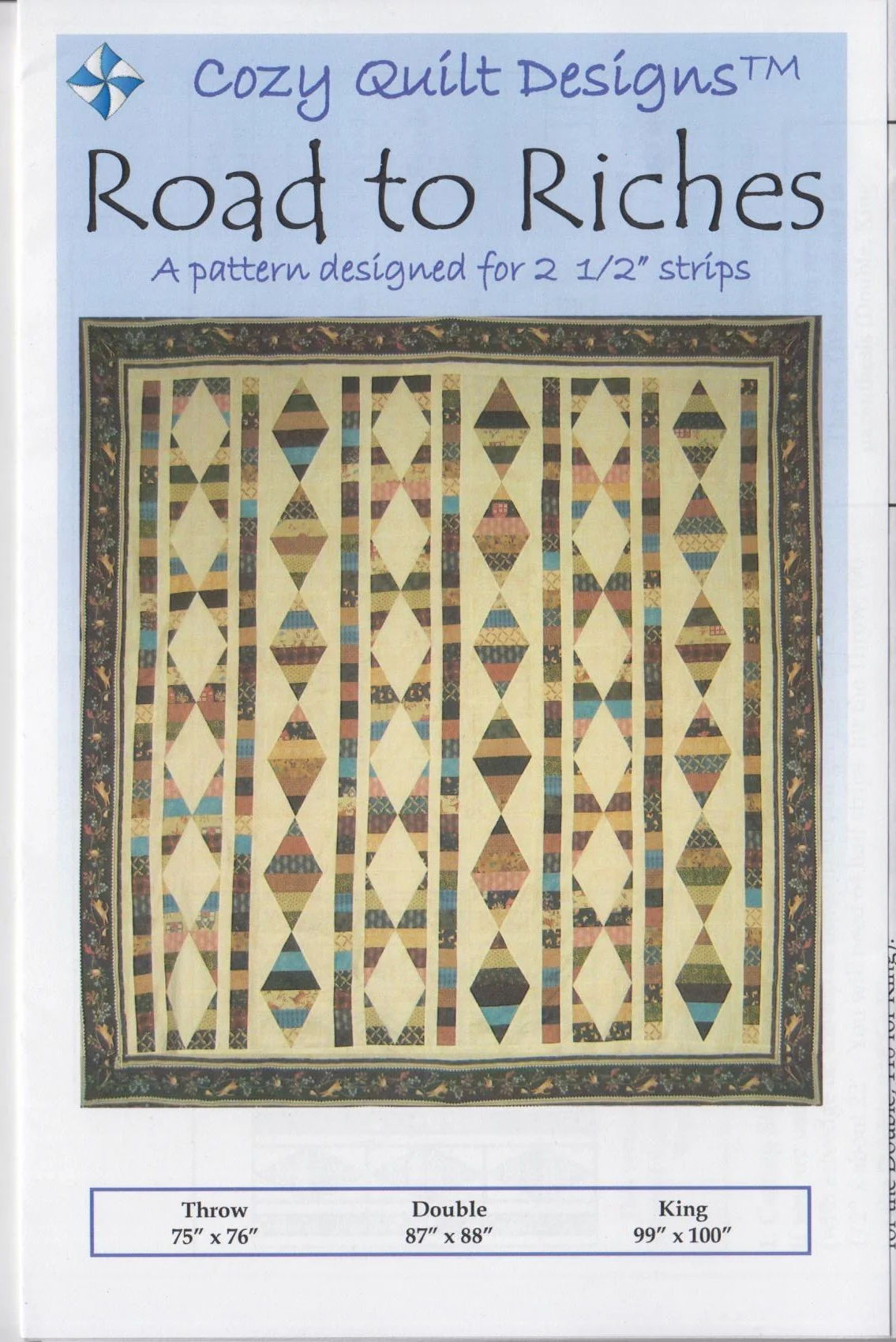 ROAD TO RICHES - Cozy Quilt Designs Pattern DIGITAL DOWNLOAD
