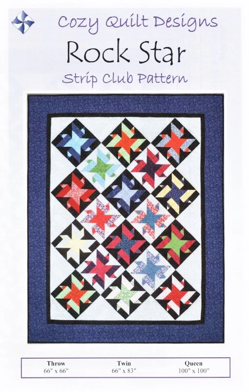 ROCK STAR - Cozy Quilt Designs Pattern DIGITAL DOWNLOAD