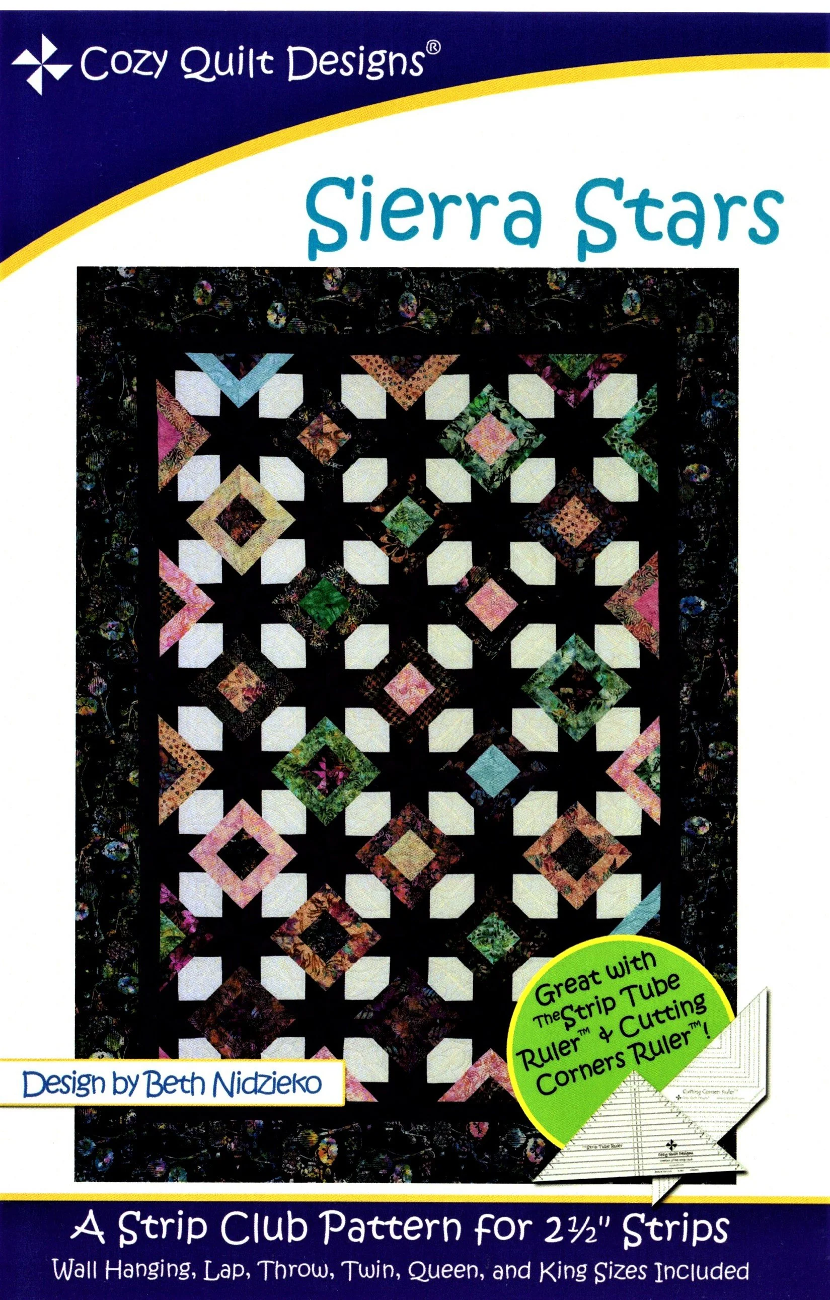 SIERRA STARS - Cozy Quilt Designs Pattern DIGITAL DOWNLOAD