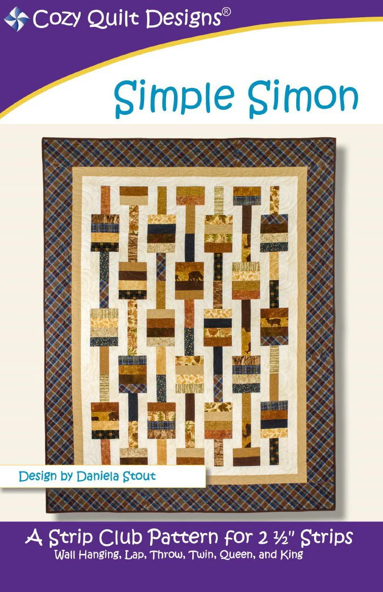 SIMPLE SIMON - Cozy Quilt Designs Pattern DIGITAL DOWNLOAD