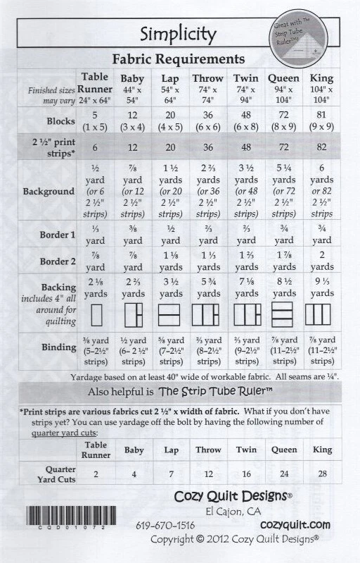 SIMPLICITY - Cozy Quilt Designs Pattern DIGITAL DOWNLOAD - Image 2