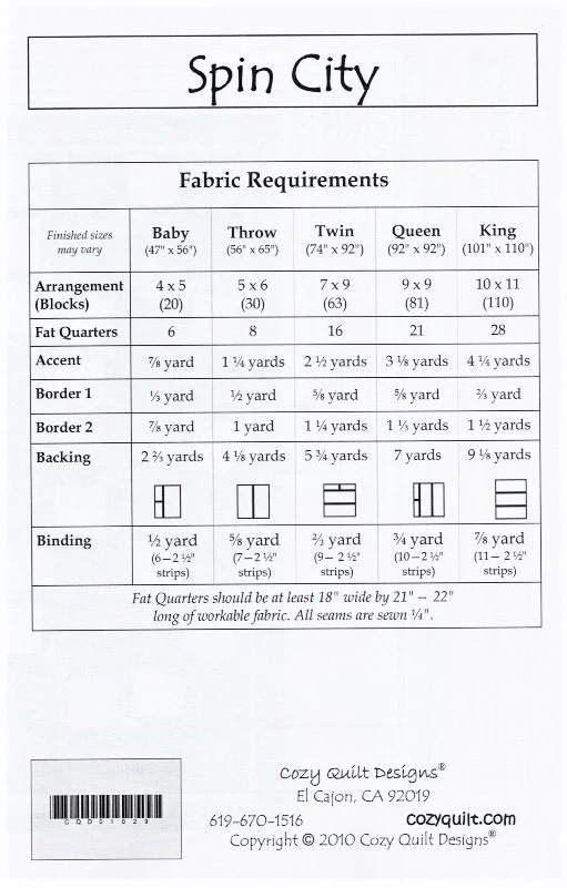 SPIN CITY - Cozy Quilt Designs Pattern - Image 2