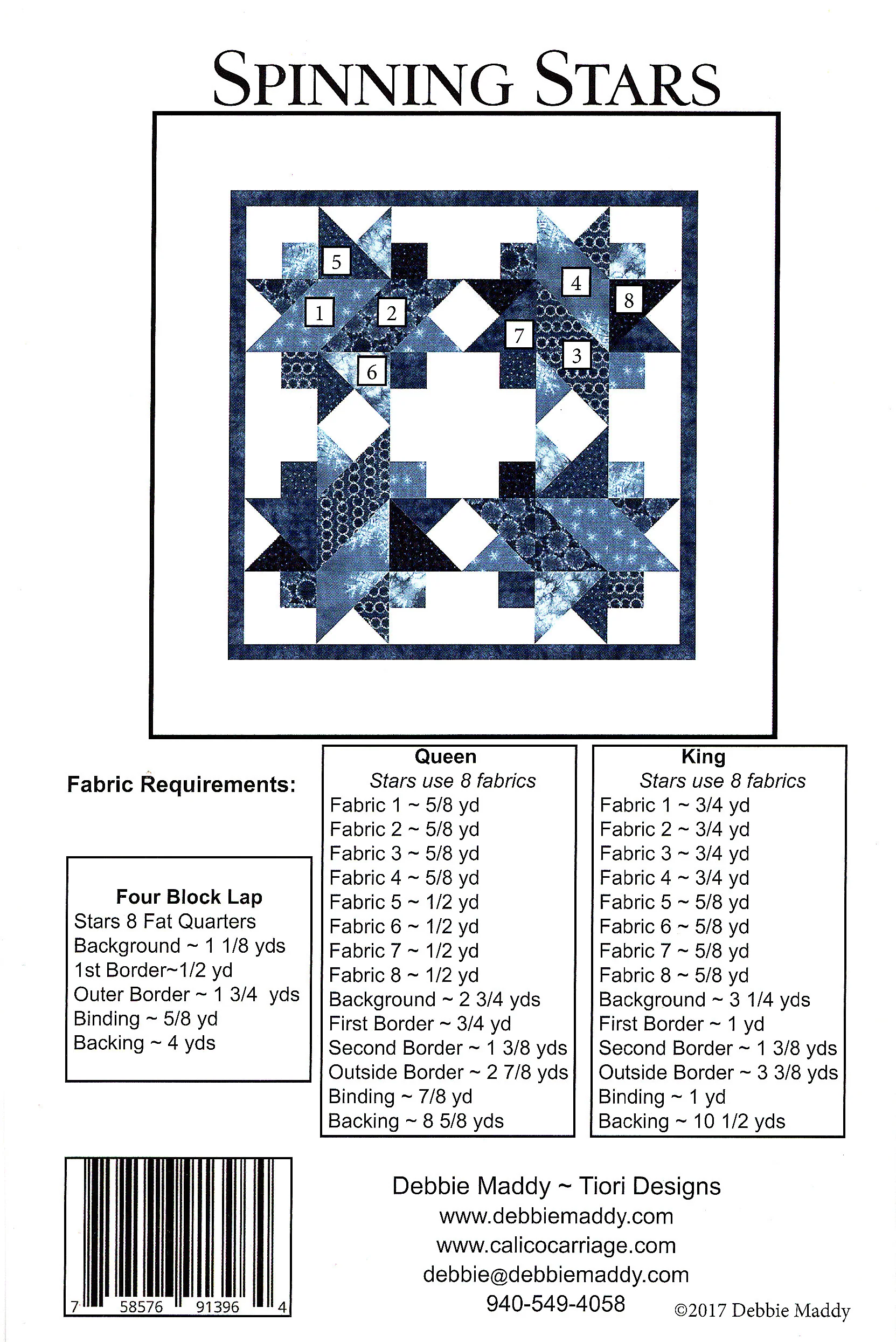 SPINNING STARS - Calico Carriage Quilt Designs Pattern CCQD168 DIGITAL DOWNLOAD - Image 2