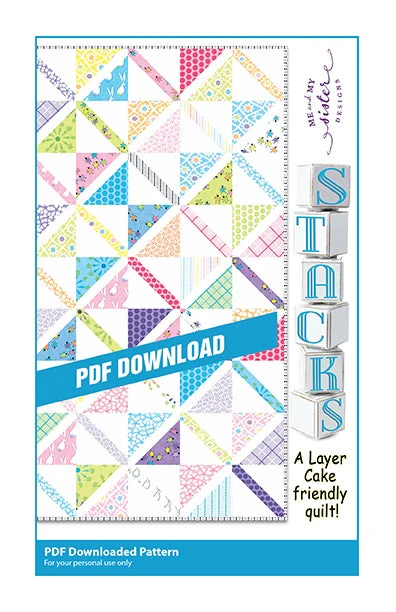 STACKS - Me & My Sister Designs Pattern DIGITAL DOWNLOAD