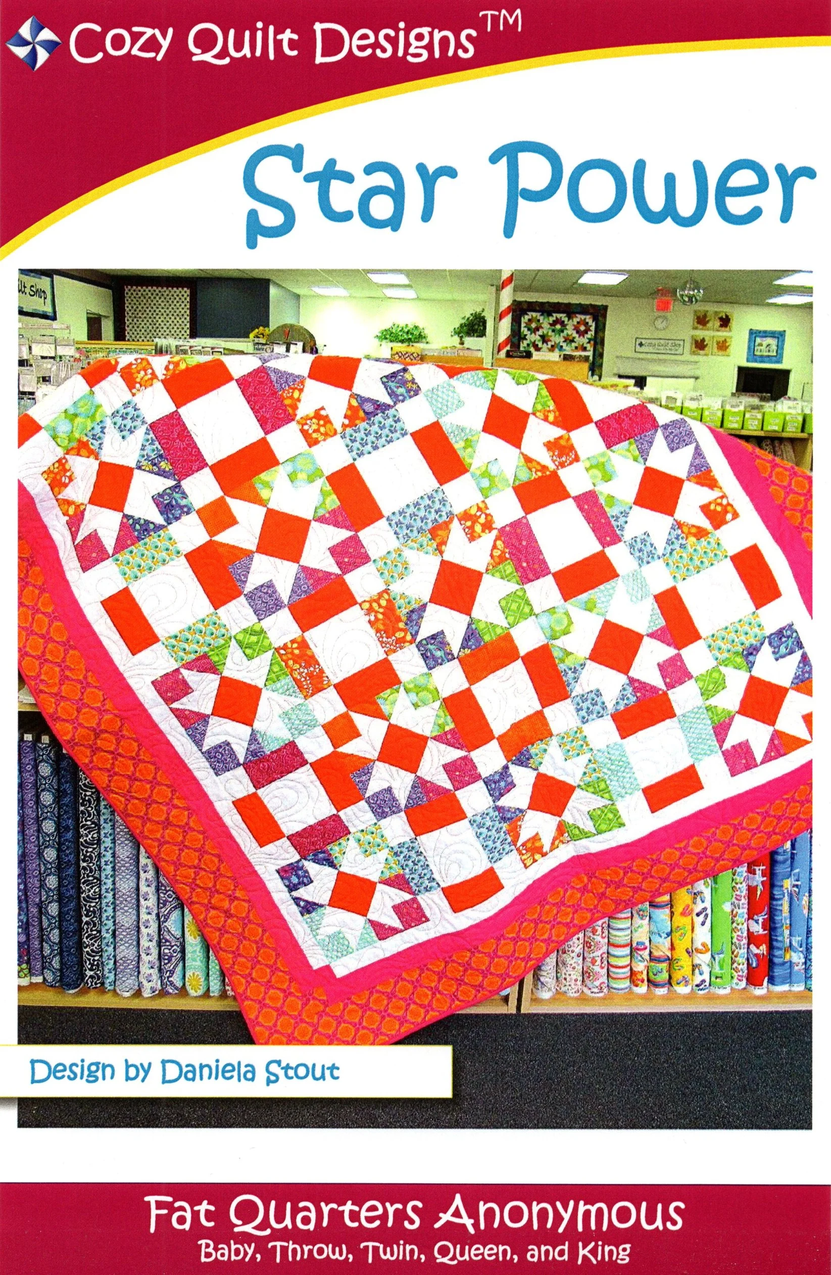 STAR POWER - Cozy Quilt Designs Pattern DIGITAL DOWNLOAD