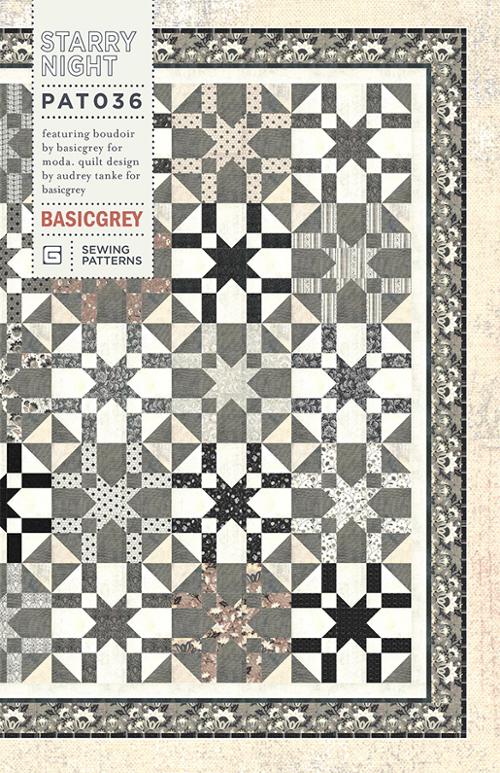 STARRY NIGHT - BASICGREY Quilt Pattern 036 DIGITAL DOWNLOAD
