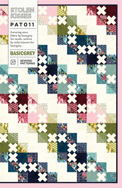 STOLEN KISSES - BASICGREY Quilt Pattern 011 DIGITAL DOWNLOAD