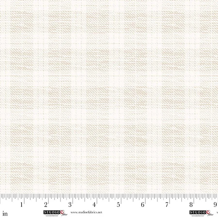 Studio E Pieces Of America 8595 14 Cream Plaid By The Yard