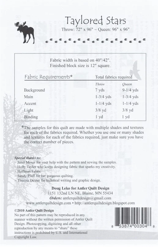 Taylored Stars - Antler Quilt Design's Quilt Pattern - Image 2