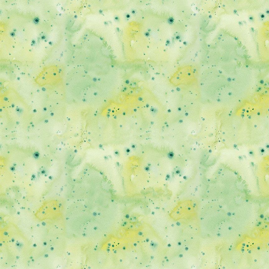Timeless Treasures Fruity Popsicles CD4295 Green Watercolor Texture Dot By The Yard