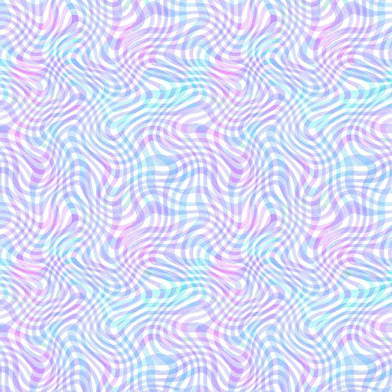Timeless Treasures Hydrangea Dream CD4246 Lilac Wavy Plaid Swirl By The Yard