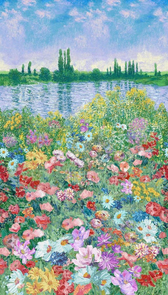 Timeless Treasures - Impression CD4190 Multi Impression Floral 24" PANEL By The PANEL (Not Strictly By The Yard)