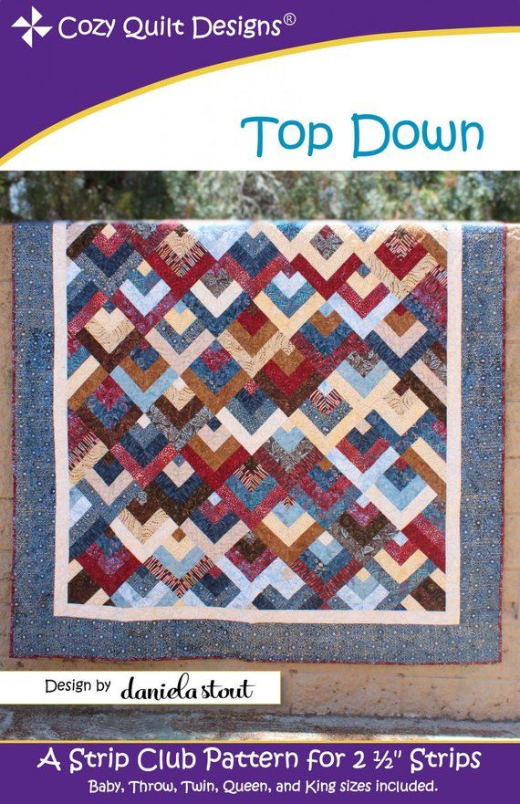 TOP DOWN - Cozy Quilt Designs Pattern DIGITAL DOWNLOAD