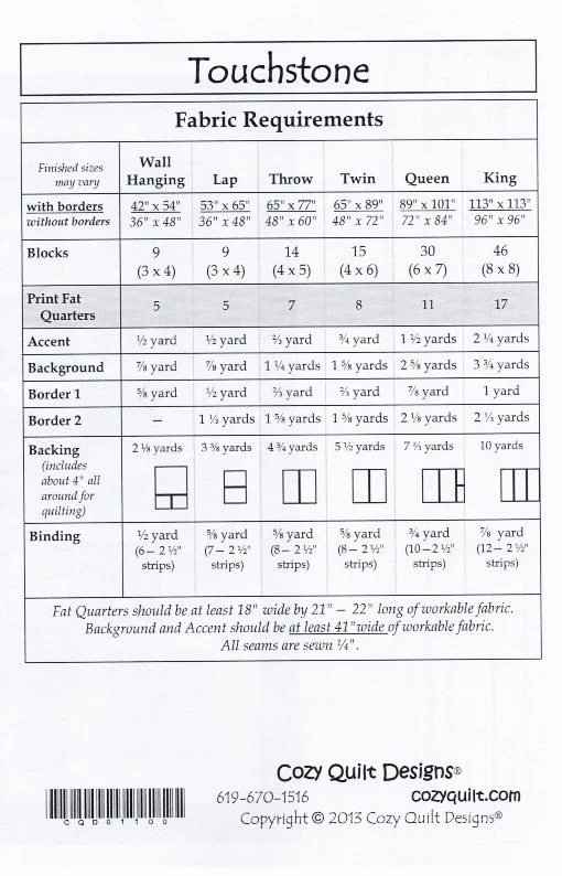 TOUCHSTONE - Cozy Quilt Designs Pattern - Image 2