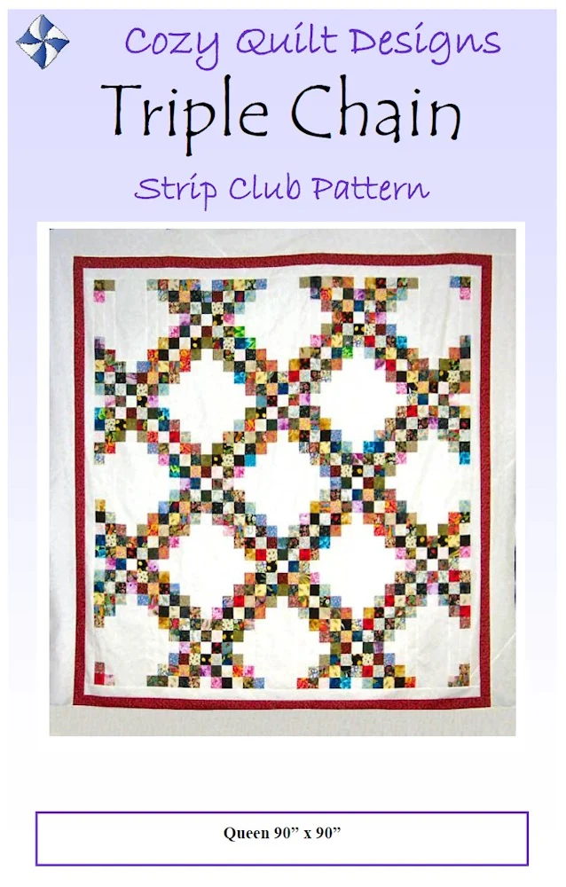 TRIPLE CHAIN - Cozy Quilt Designs Pattern DIGITAL DOWNLOAD
