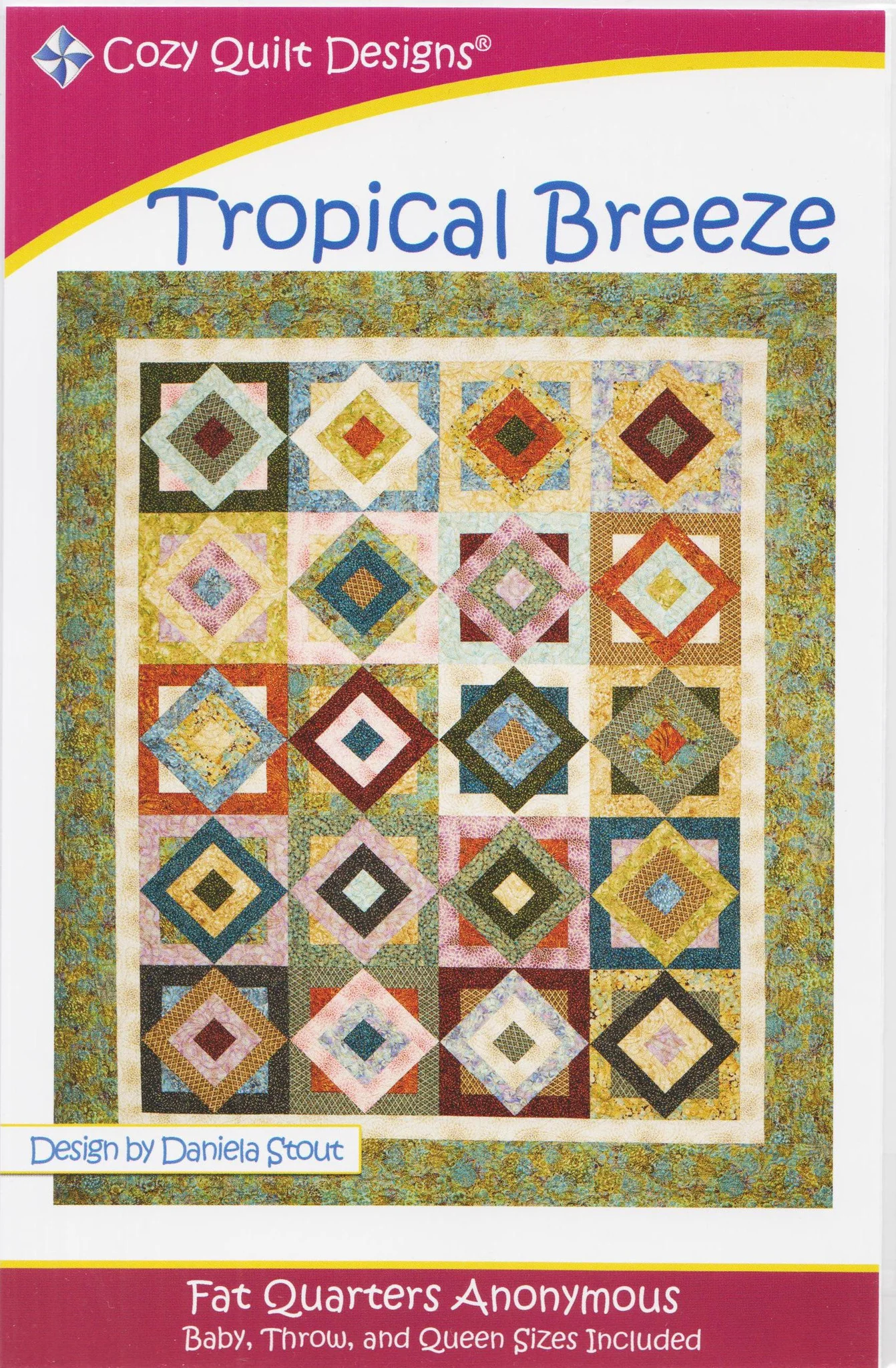 TROPICAL BREEZE - Cozy Quilt Designs DIGITAL DOWNLOAD