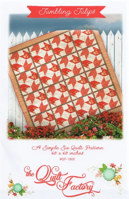 TUMBLING TULIPS - Quilt Pattern QF-1905 By The Quilt Factory