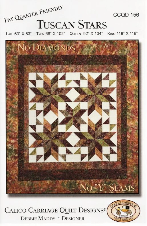 TUSCAN STARS - Calico Carriage Quilt Designs Pattern CCQD156 DIGITAL DOWNLOAD - Image 2
