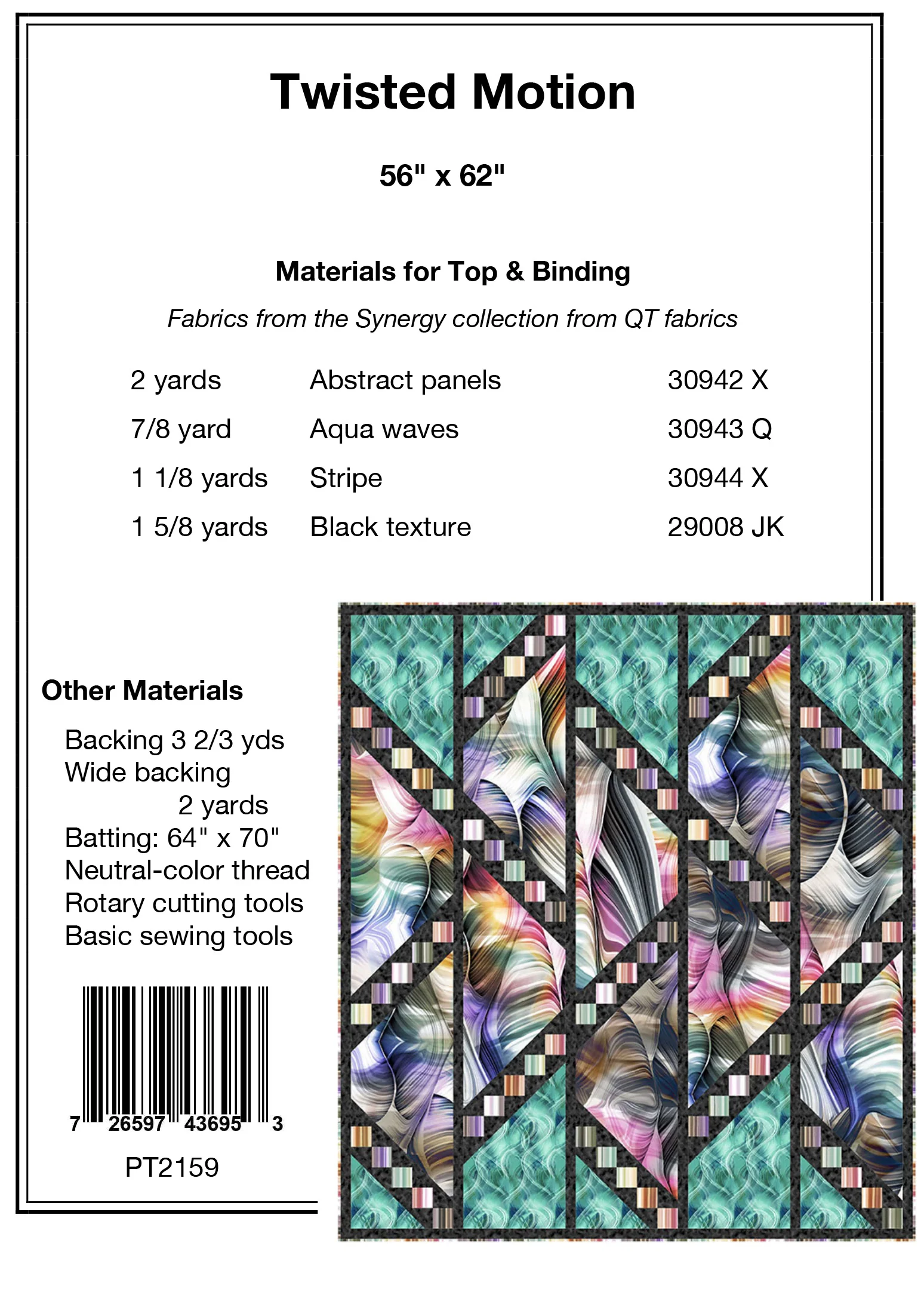 TWISTED MOTION - Pine Tree Country Quilts Pattern - DIGITAL DOWNLOAD - Image 2