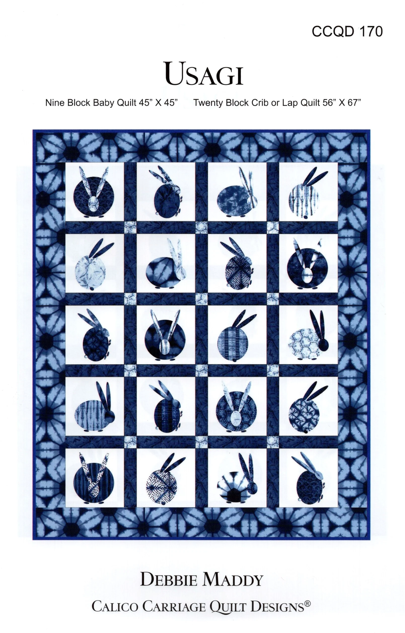 USAGI - Calico Carriage Quilt Designs Pattern CCQD170 DIGITAL DOWNLOAD