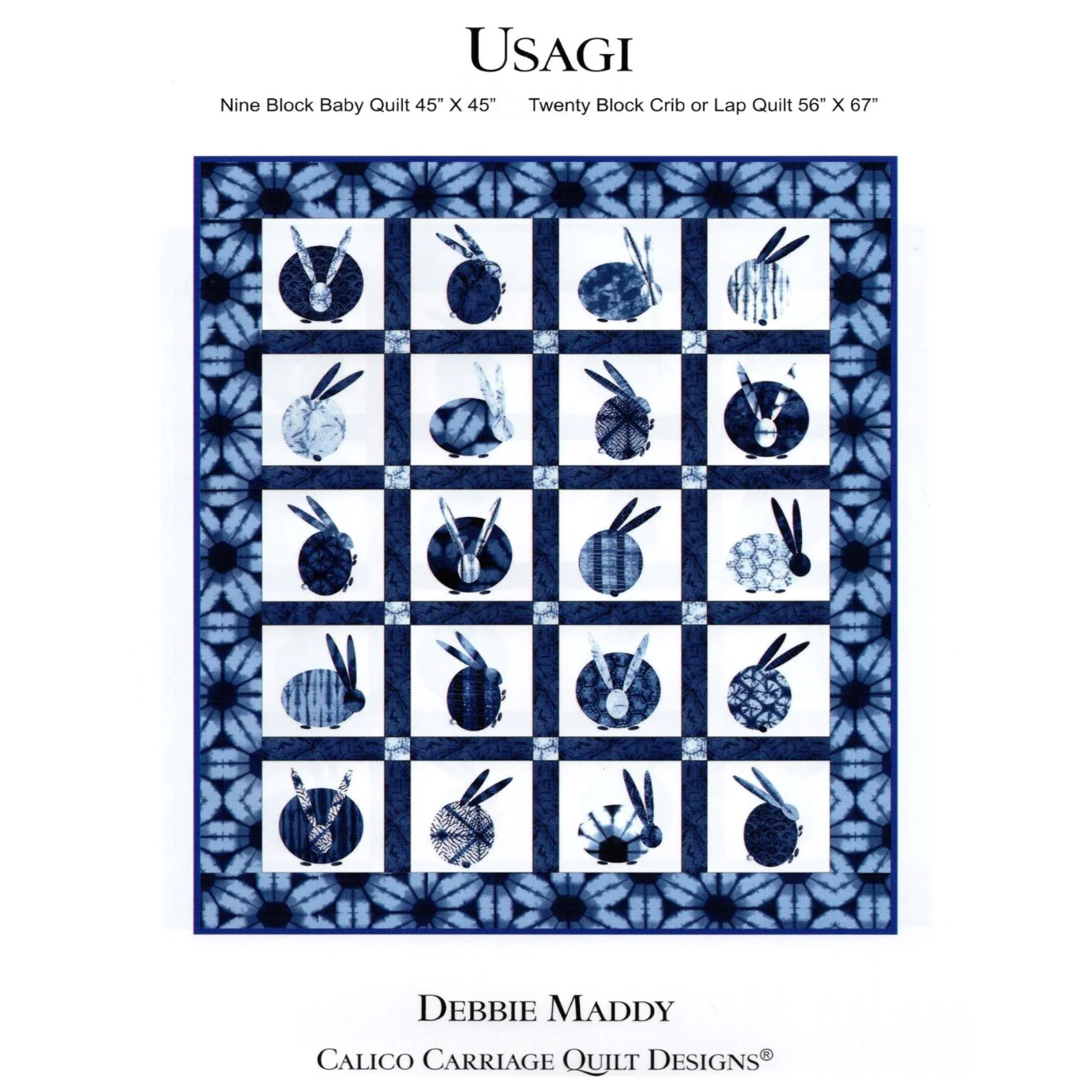 USAGI - Calico Carriage Quilt Designs Pattern CCQD170 DIGITAL DOWNLOAD - Image 3
