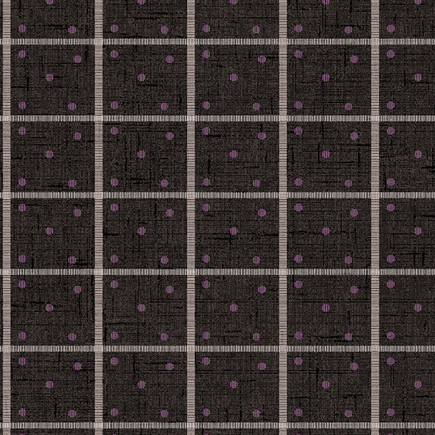 Wilmington Blackberry Bramble 98763 961 Black Dots & Stripes By The Yard